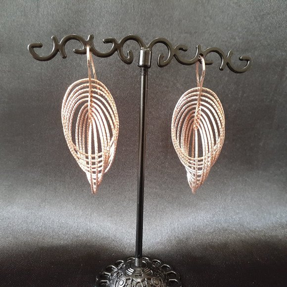 Sterling with Gold Overlay  Earrings - Picture 6 of 10